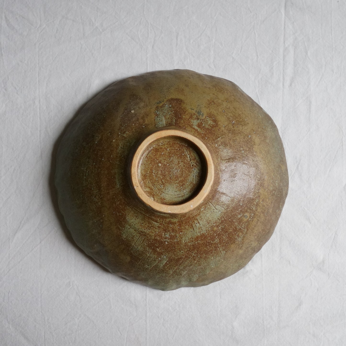 Handbuilt Flower Plate — Large（手捻り花皿 プレート）