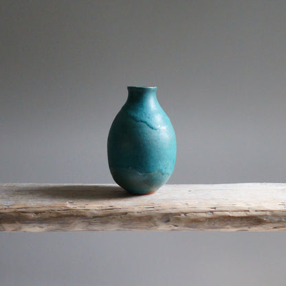 Rusty Blue Flower vase