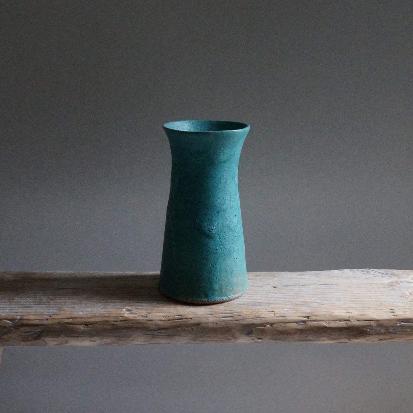 Rusty Blue Flower Vase
