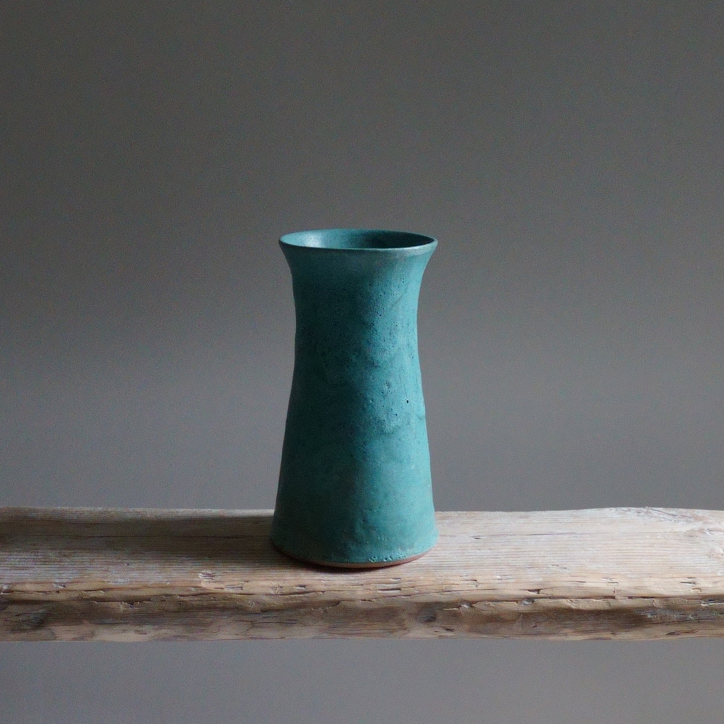 Rusty Blue Flower Vase