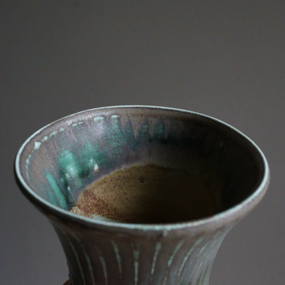 Seed Green Brown Flower Vase